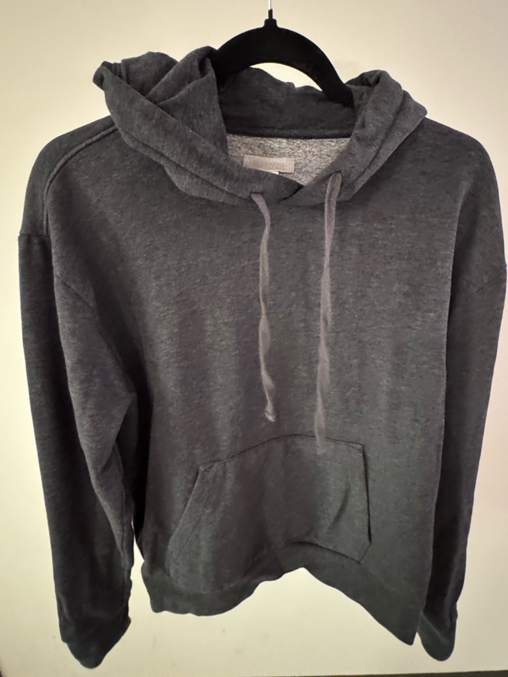Outerknown Hoodie Small Petite Organic Cotton Recycled Fleece Grey Pullover